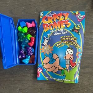 Crazy Bones with Collector Handbook and storage coffin